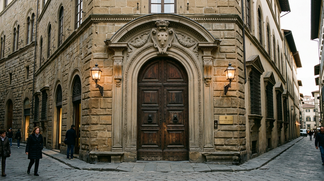 Interno palazzo mediceo ristrutturato · Affittacamere Firenze Oltrarno